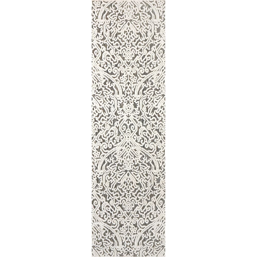 Dynamic Rugs 8147-199 Lotus 2.2 Ft. X 7.7 Ft. Finished Runner Rug in Ivory/Multi   